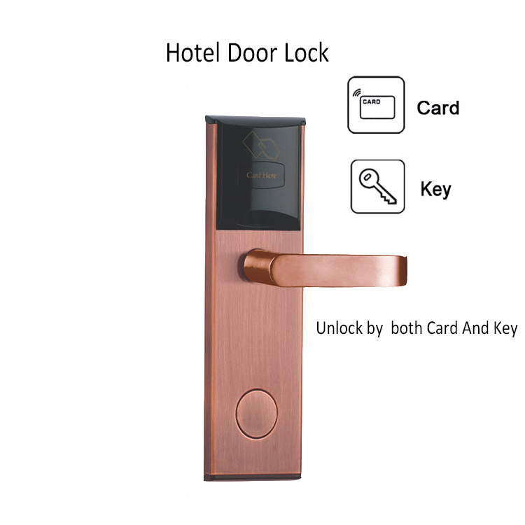 High quality Stainless Steel digital hotel lock system keyless smart door lock