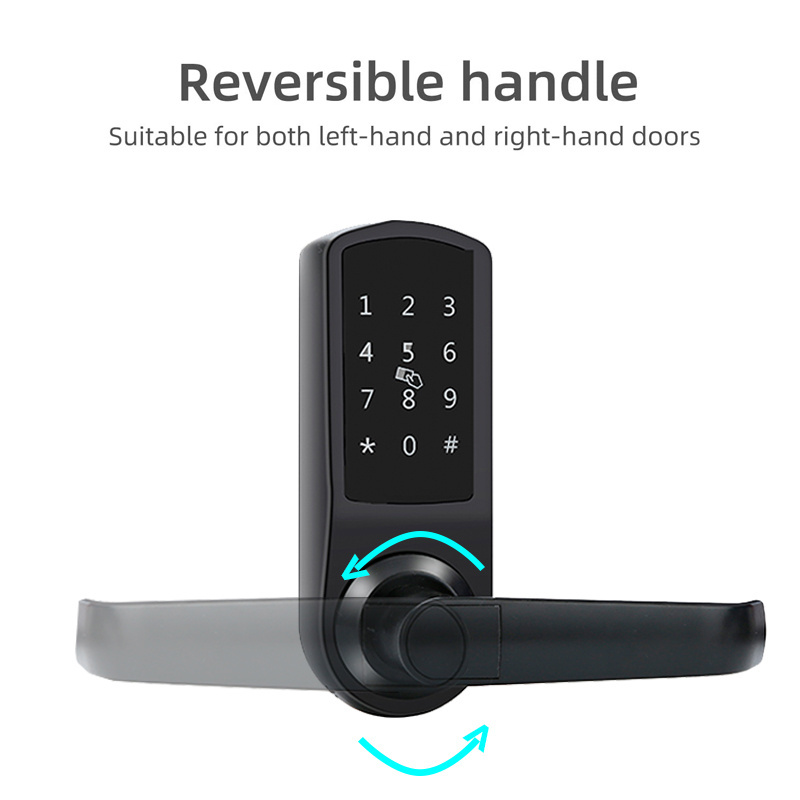 New Arrival Electronic Keypad Deadbolt Door Lock Keyless Entry Door Lock with Reversible Handle