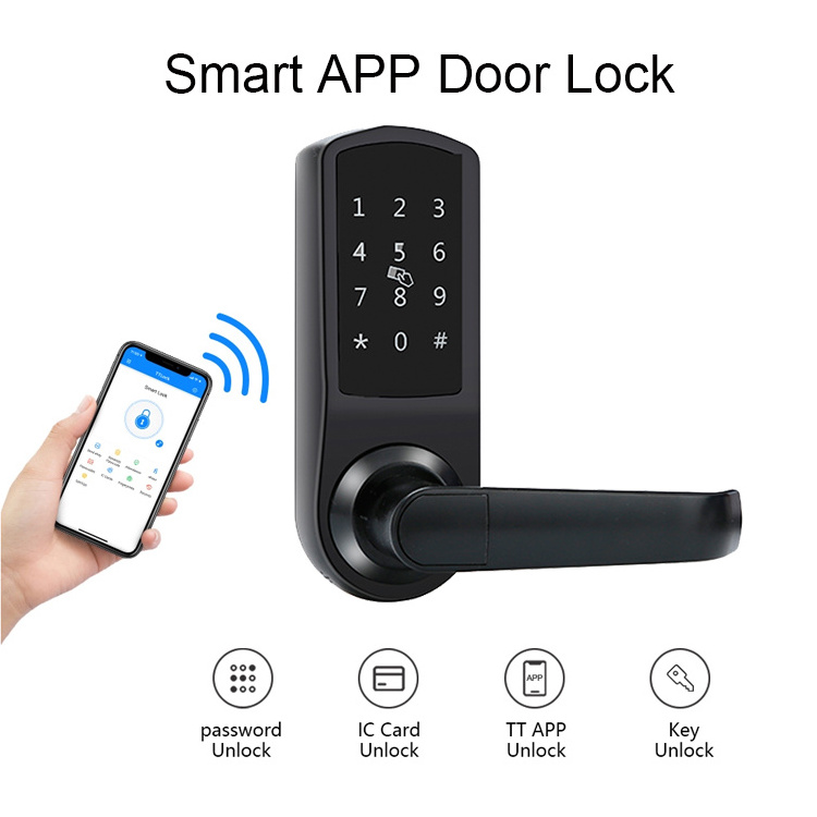 New Arrival Electronic Keypad Deadbolt Door Lock Keyless Entry Door Lock with Reversible Handle