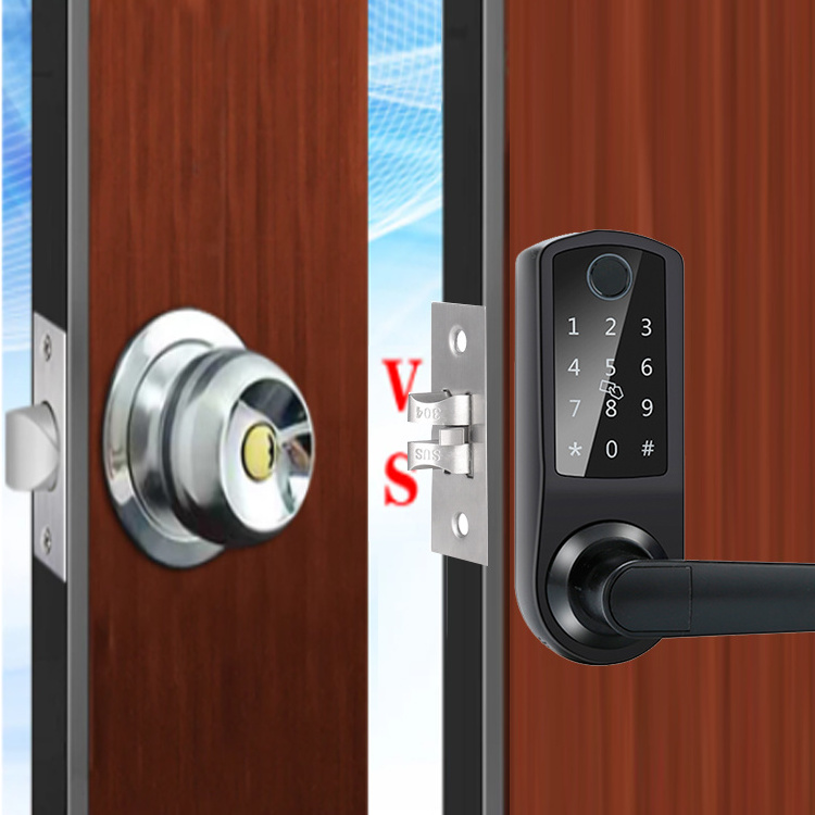 Keyless Entry 5 in 1 Door Lock Smart Fingerprint Digital Safe Door Lock for Home