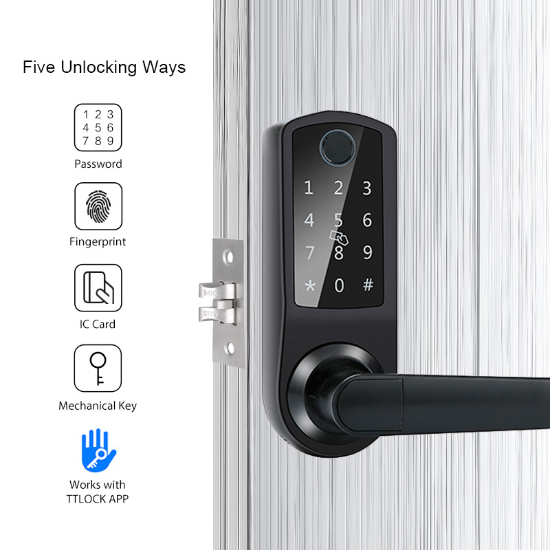 Competitive Price fechadura digital Keyless Smart Finger print Door Lock TT Lock