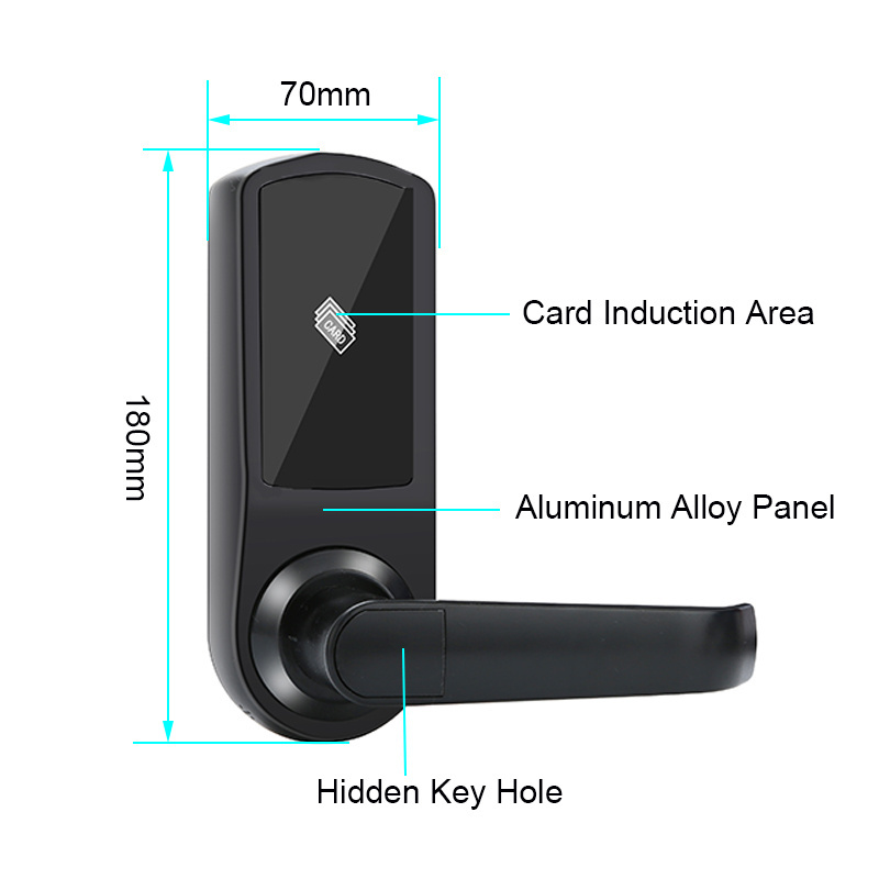 Easy Replacement Intelligent Door Lock rfid Key Card Hotel Door Lock Deadbolt