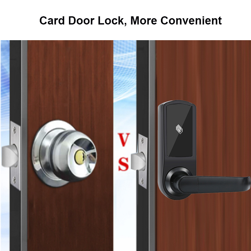 Easy Replacement Intelligent Door Lock rfid Key Card Hotel Door Lock Deadbolt