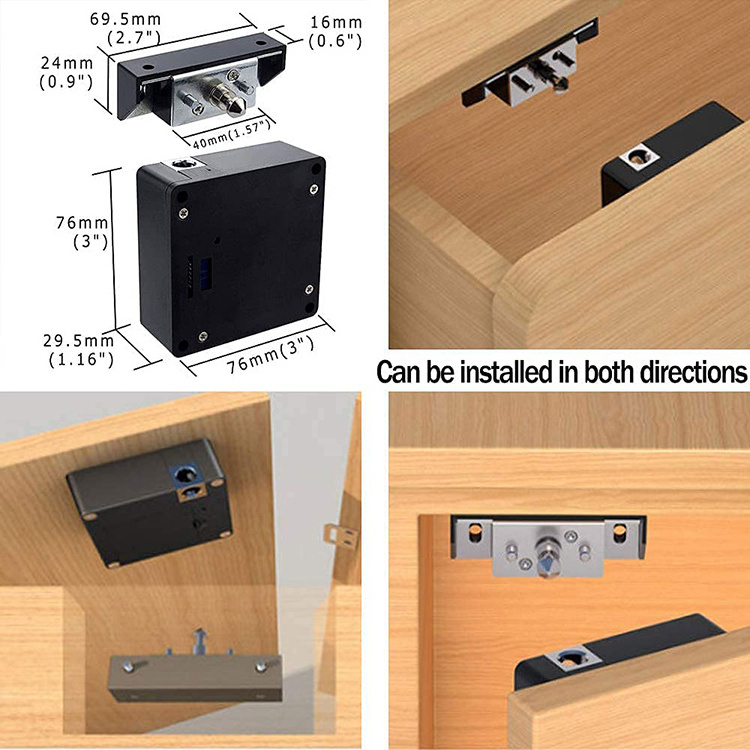 Smart Invisible Electronic RFID Card Smart Cabinet Lock for Drawer Cupboard Box