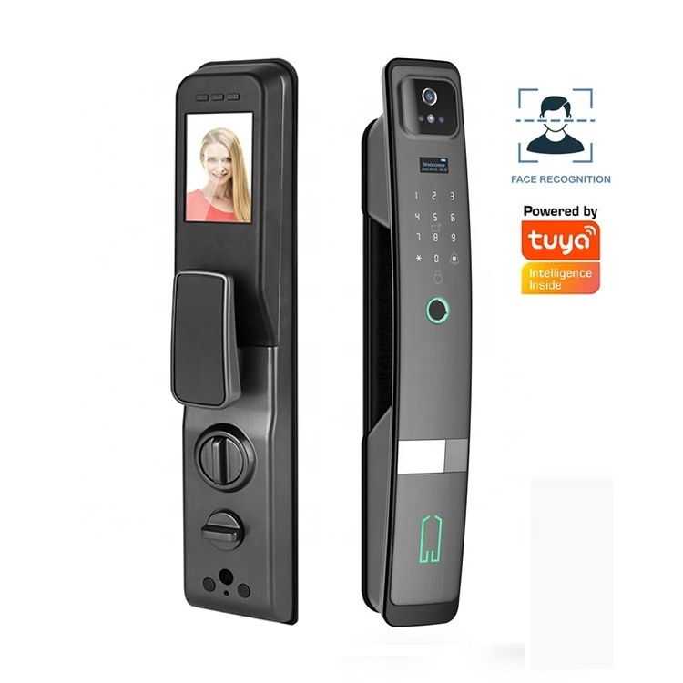 Competitive Price 3D Face Recognition Smart Fingerprint Door Lock WI-FI with Camera