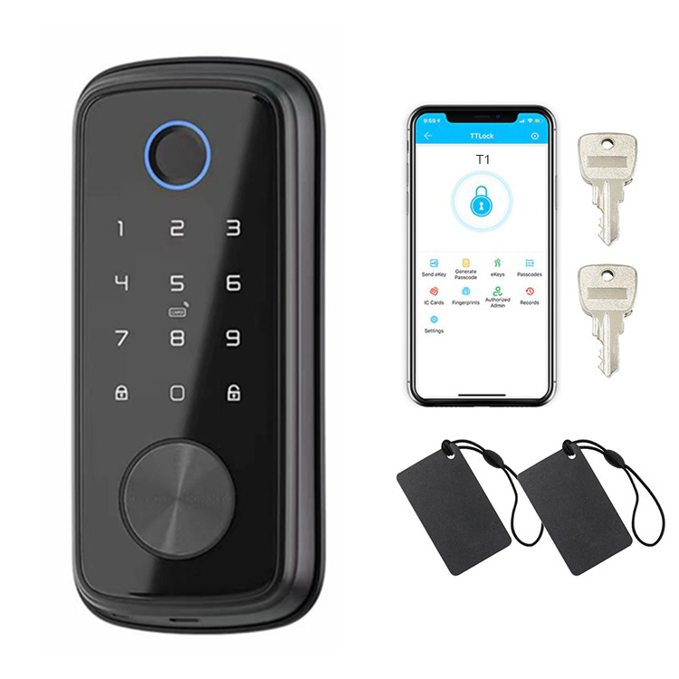 Trending Products 2024 New Arrivals Keyless Entry Deadbolt Lock Auto Lock Smart Bedroom Electronic Keypad Fingerprint Door Lock