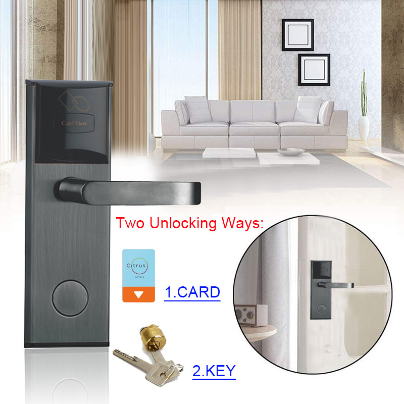 Hot Selling Gold Color rfid Key Card Hotel Door Lock