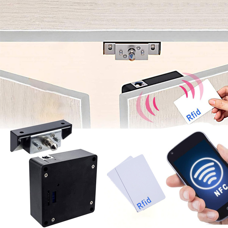 Easy Installation RFID Keyless Furniture Cabinet Drawer Lock Office Cabinet Lock Smart Lock