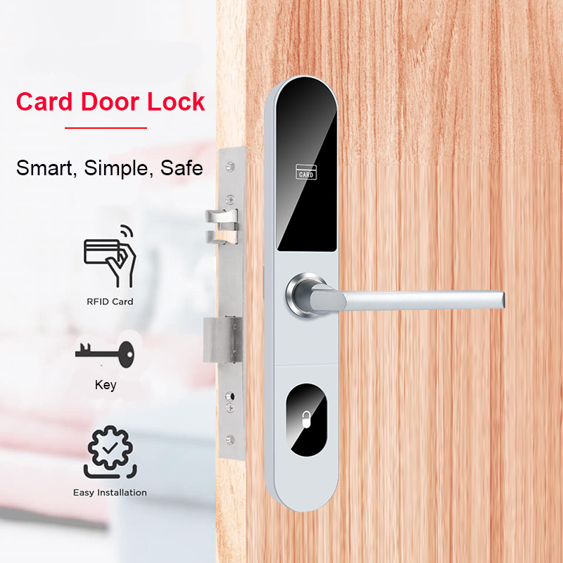 Slim Body Electronic Smart RFID Hotel Magnetic Card Room Door Lock with Free Software System