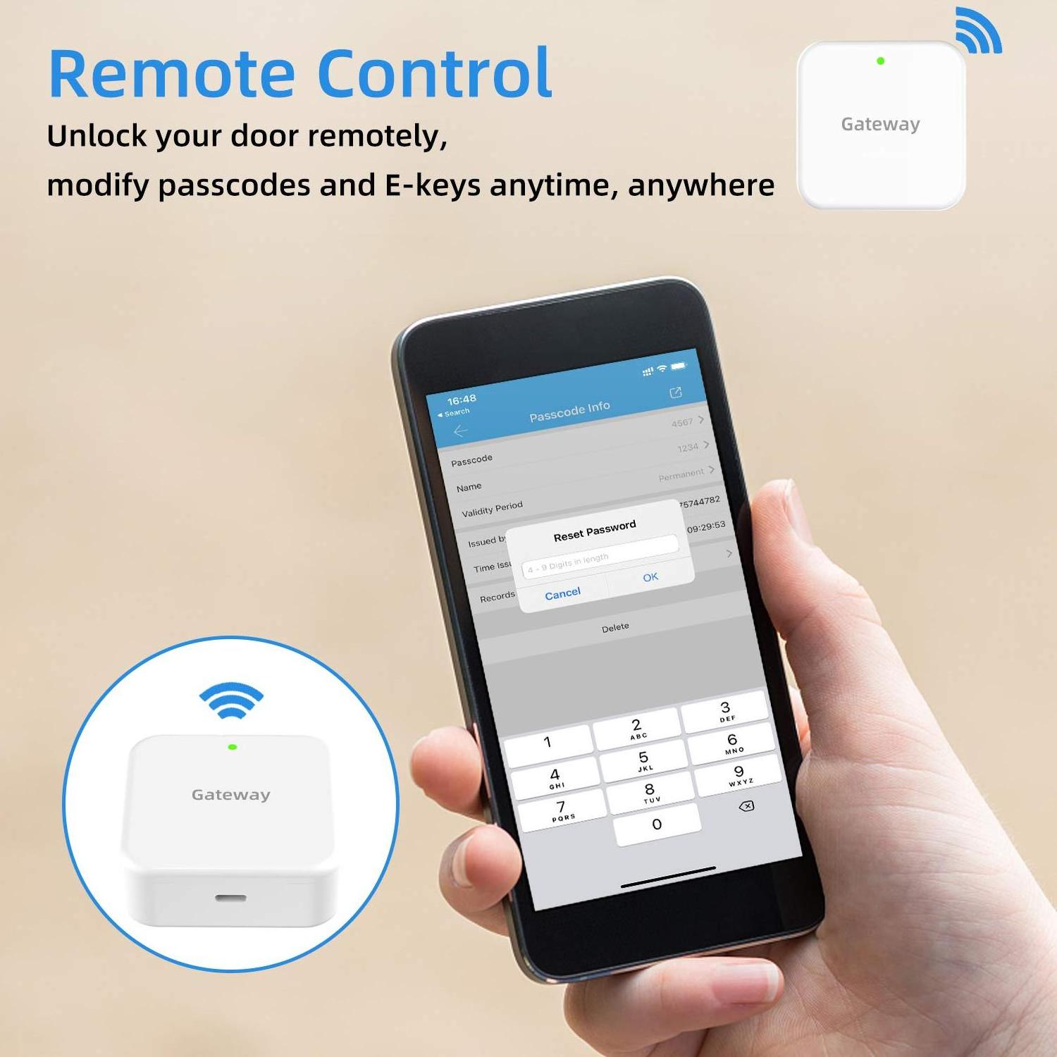 Wifi Gateway G2 TT Lock APP Remotely Control Gateway for Smart Home