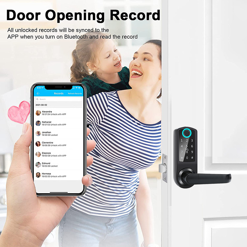 Shenzhen Electronic Easy Installation TT lock Smart Door Lock WiFi Door Lock with Gateway