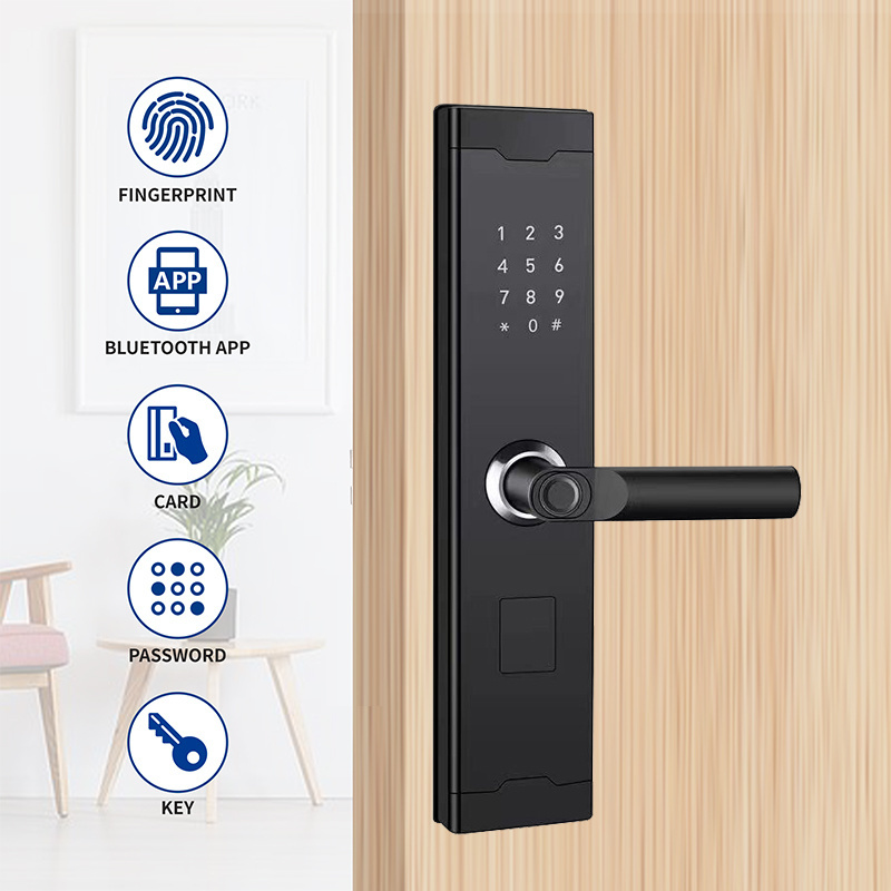 2023 New Product Smart Phones Controlled Keyless Entry Door Lock Finger print Door Lock