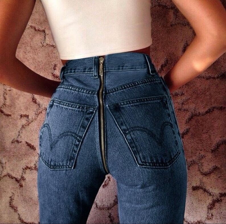 BILLIONS Custom butt lifting jeans slimfit womens casual wear open crotch jeans