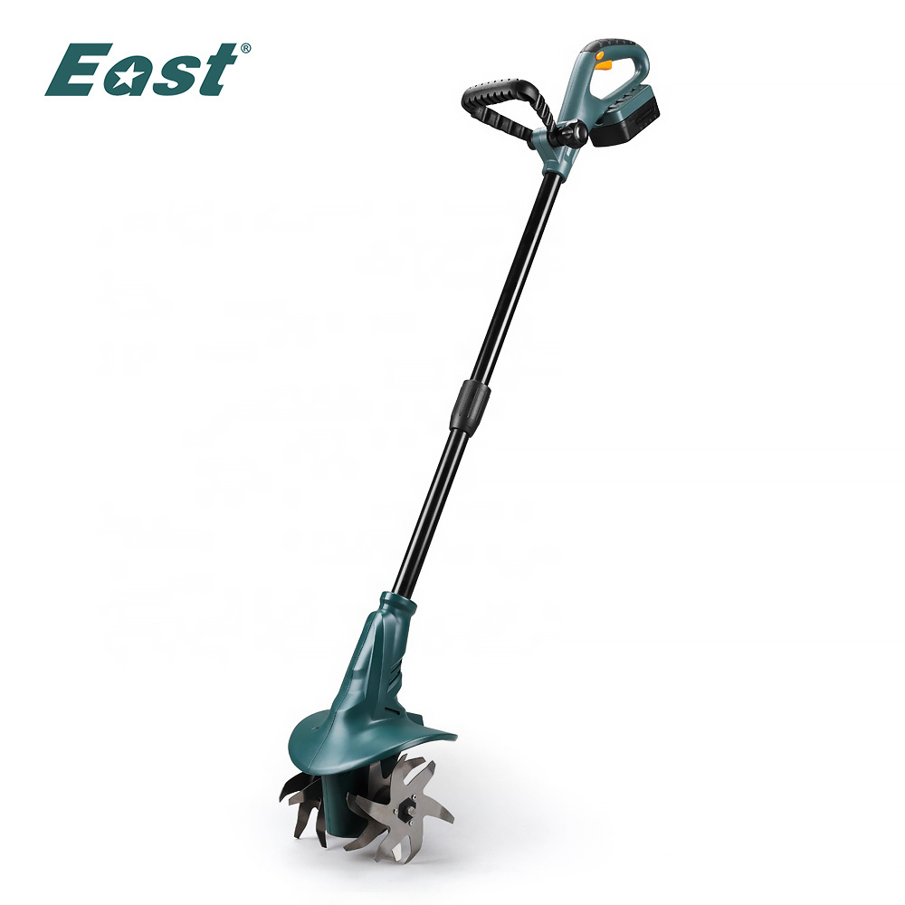 EAST 18V Lithium Battery Garden Tool Electric Cordless Handheld Small Tiller Machine Cultivators Scarifier