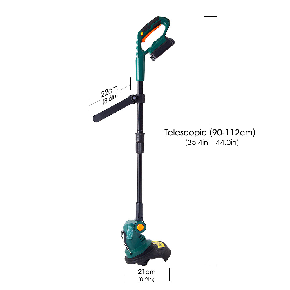 EAST 20V Telescopic Handle Cordless Electric Tree Cutting Machine 10Inch Robin Steel Weed Grass Trimmer