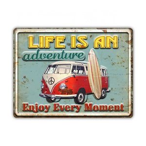 Factory Sales City Style Car Vintage Metal Art Wall Decoration