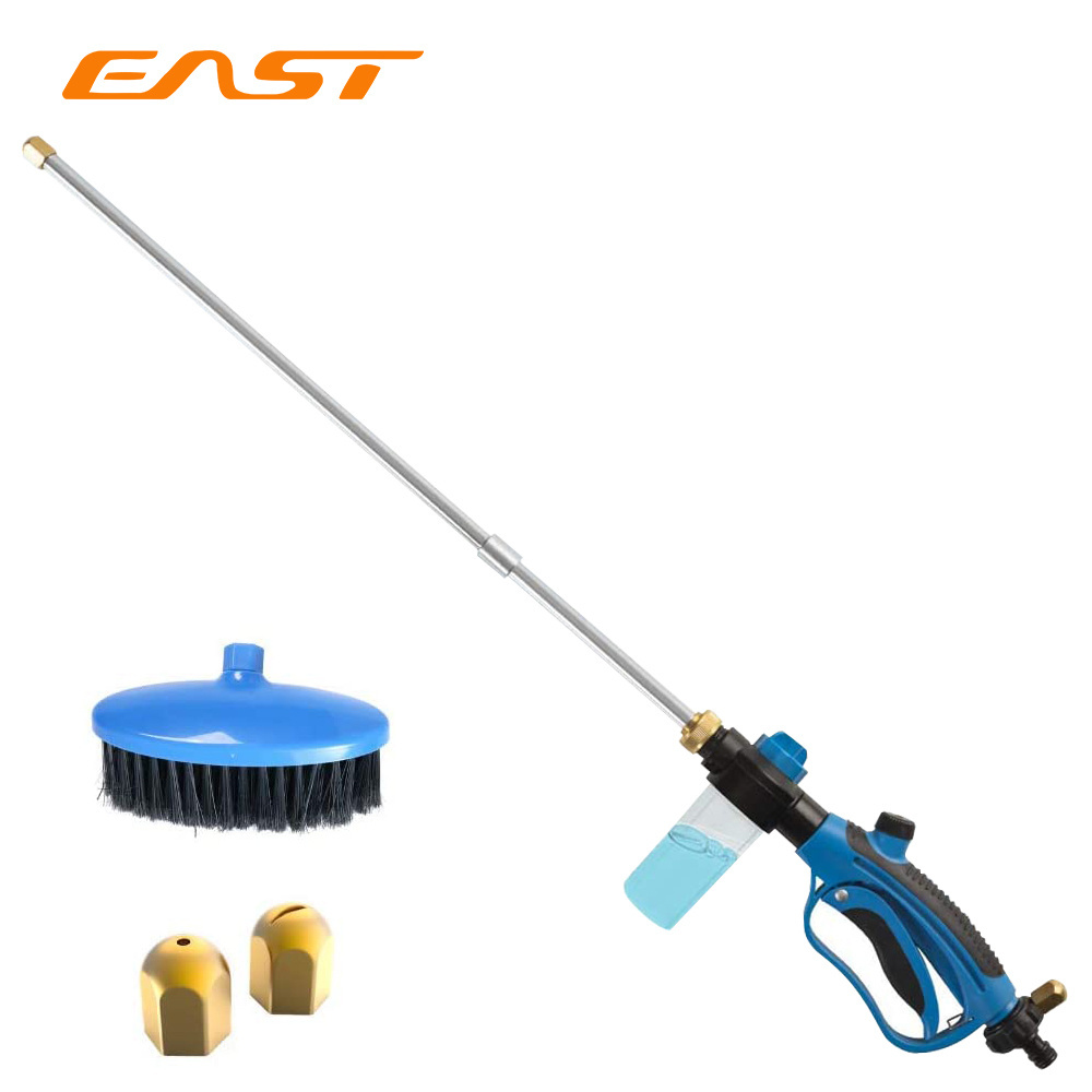 Hydro Jet Hose Pressure Washer Wand for Garden Hose- Portable Pressure Water Gun, Car Wash Sprayer with Soap Dispenser