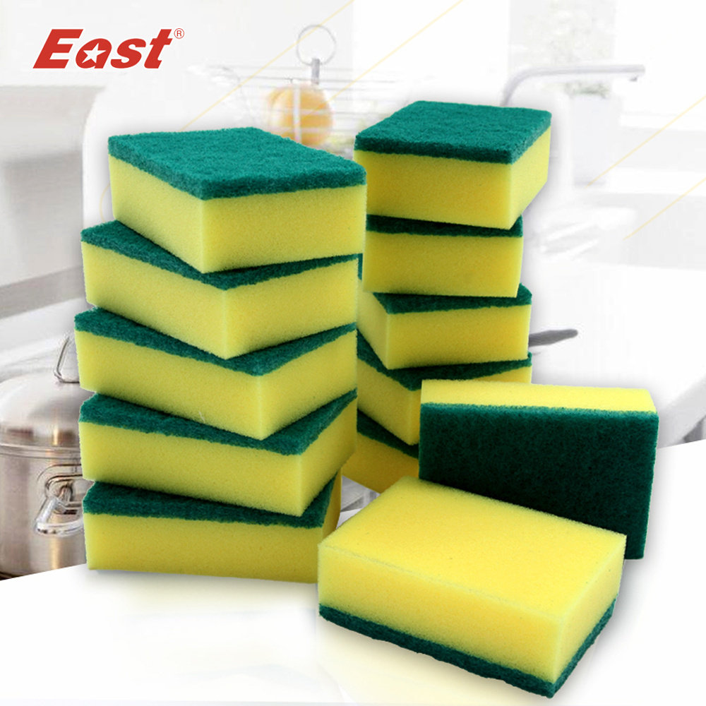 12 pcs/lot High Quality Thicken Cleaning Magic Sponge Dish Cleaning Cloth Scouring Pads For Kitchen baby bath  sponge pad