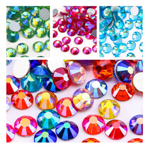 Wholesale High Quality SS3 to SS50 Non Hotfix Crystal Rhinestones Flatback Glass Nail Art Stones