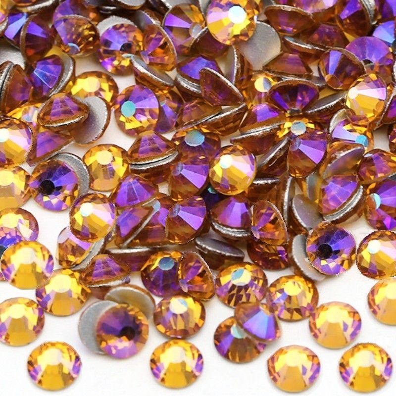 Wholesale High Quality SS3 to SS50 Non Hotfix Crystal Rhinestones Flatback Glass Nail Art Stones