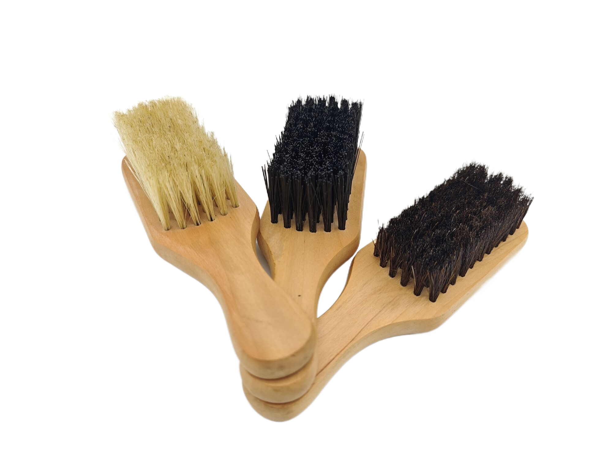 Handle Cleaning Shoe Brush Factory Custom Free Logo Horsehair Bristle Plastic Large Size Wood Silk Cleaning Products Shoes Sole