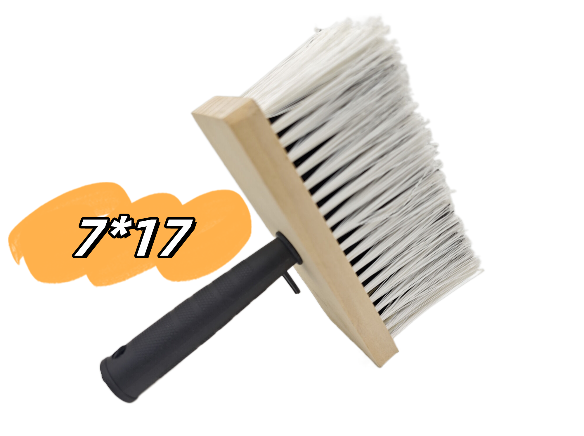 170mm Wood Brush Head Plastic Handle Ceiling Brush Wallpaper Glue Brush