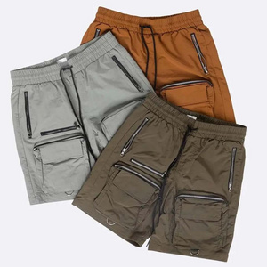 OEM Manufacture Utility Cargo Shorts Men Streetwear Multi Pockets Shorts Bermuda Nylon Cargo Shorts For Men