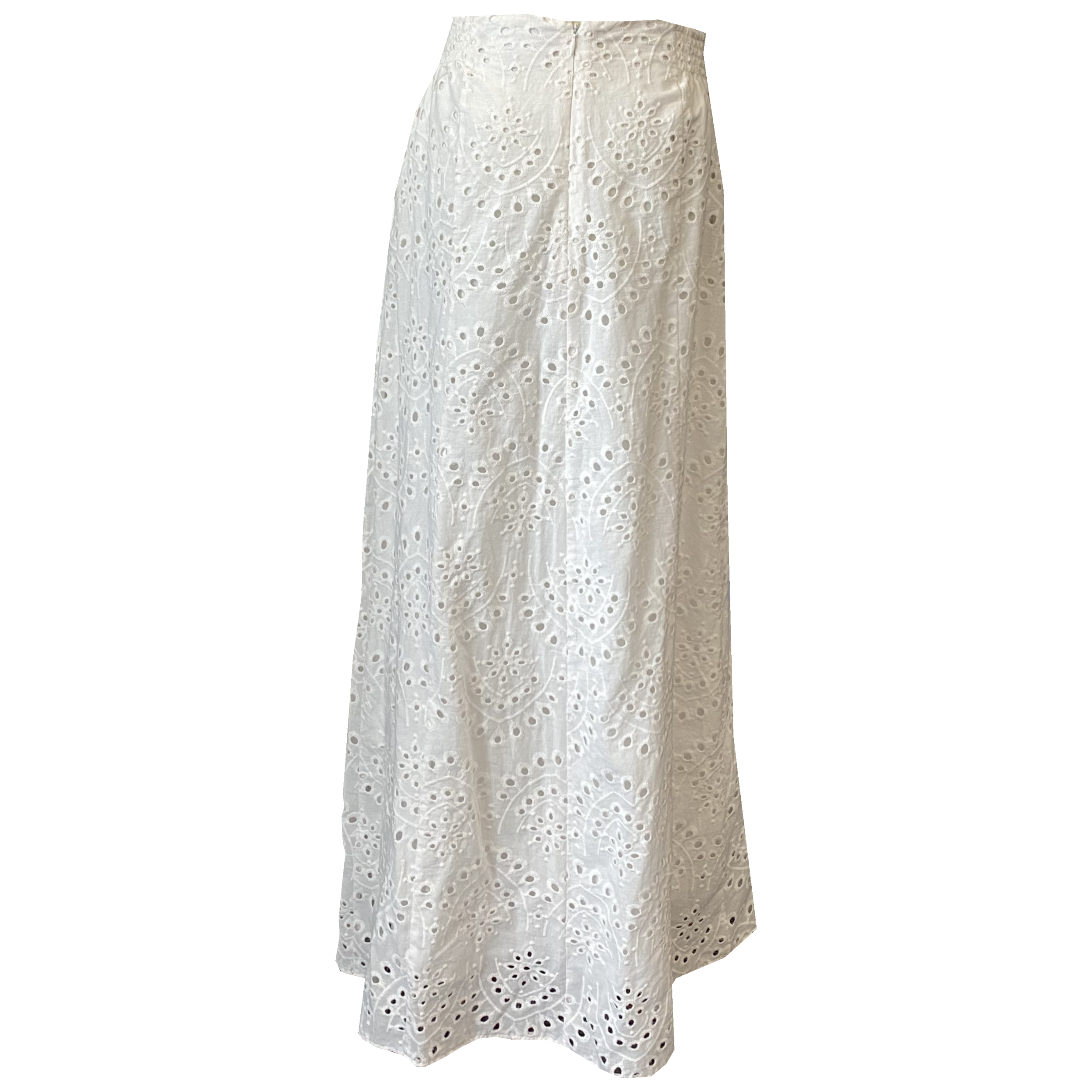 Women Long Length Elegant Skirt Buttons up Embroidery Casual Fashion Long Skirt for Women