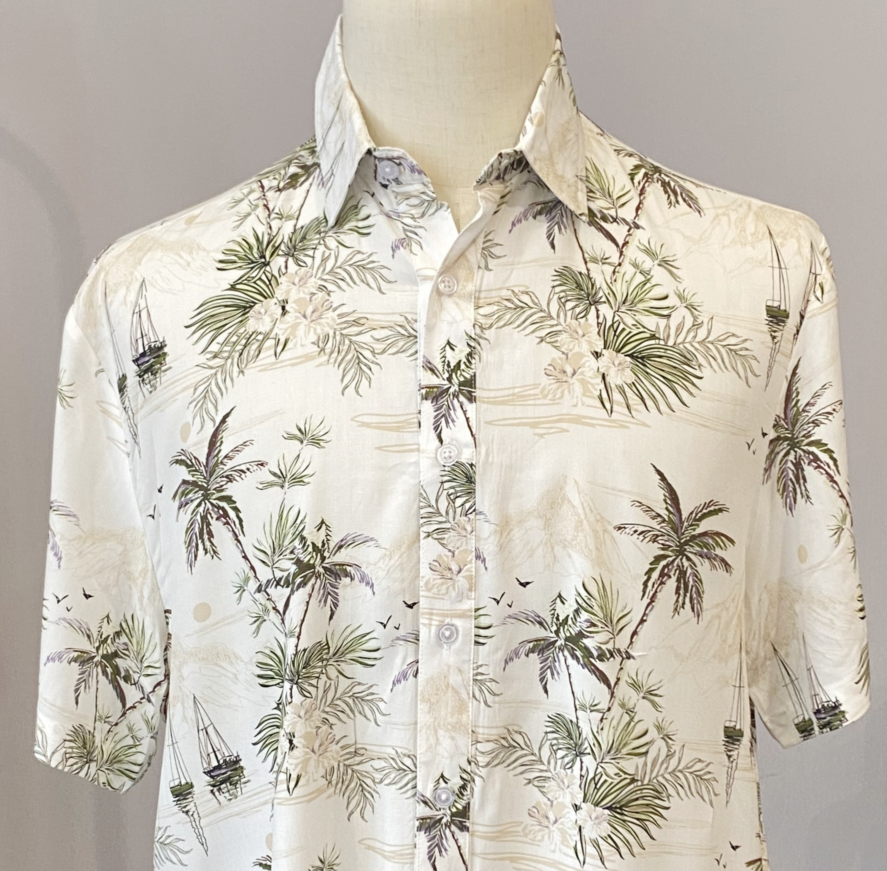 2024 Summer Hot Selling Wholesale OEM Quick Dry Printed Hawaiian Men's Short Sleeve Shirt