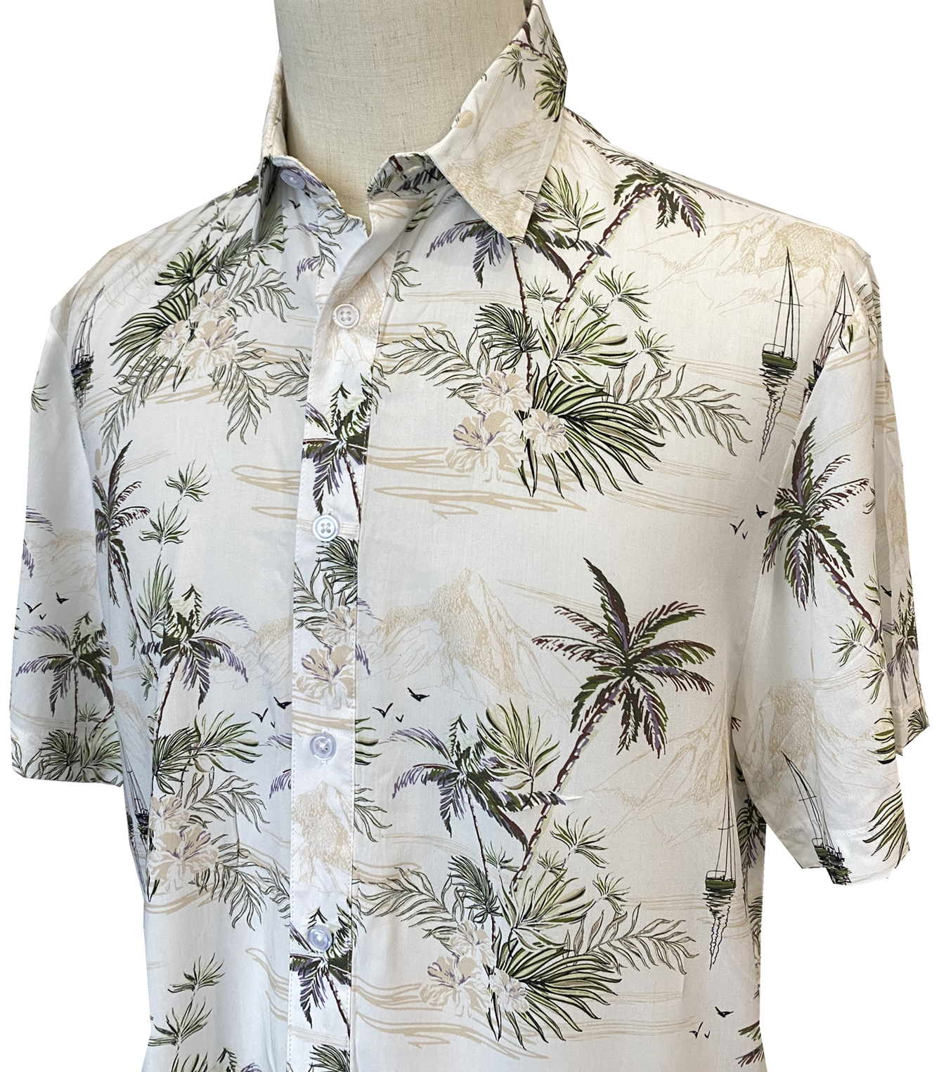 2024 Summer Hot Selling Wholesale OEM Quick Dry Printed Hawaiian Men's Short Sleeve Shirt