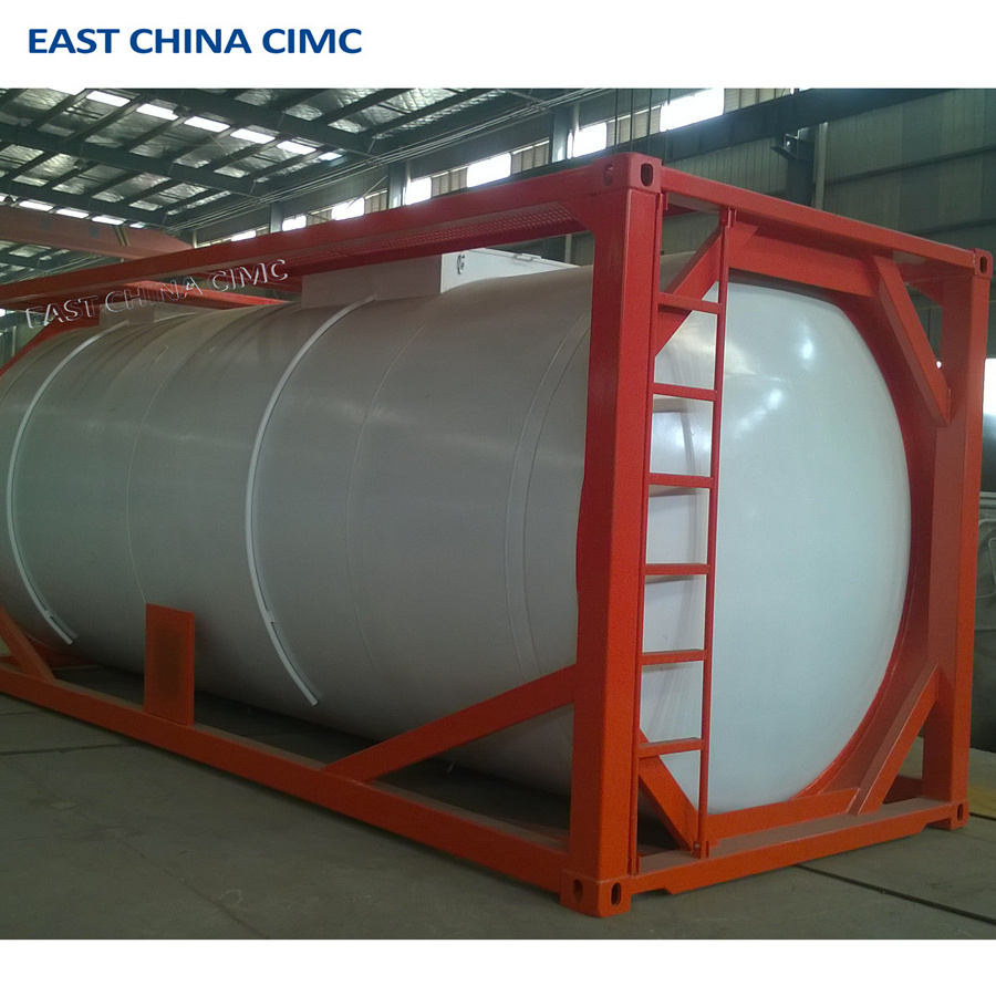 20ft ISO Tank Container For Concentrated Sulfuric Acid and Hydrochloric Acid