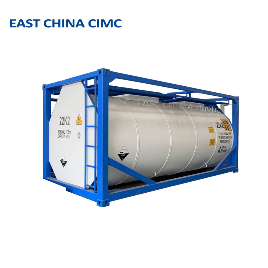 20ft ISO Tank Container For Concentrated Sulfuric Acid and Hydrochloric Acid