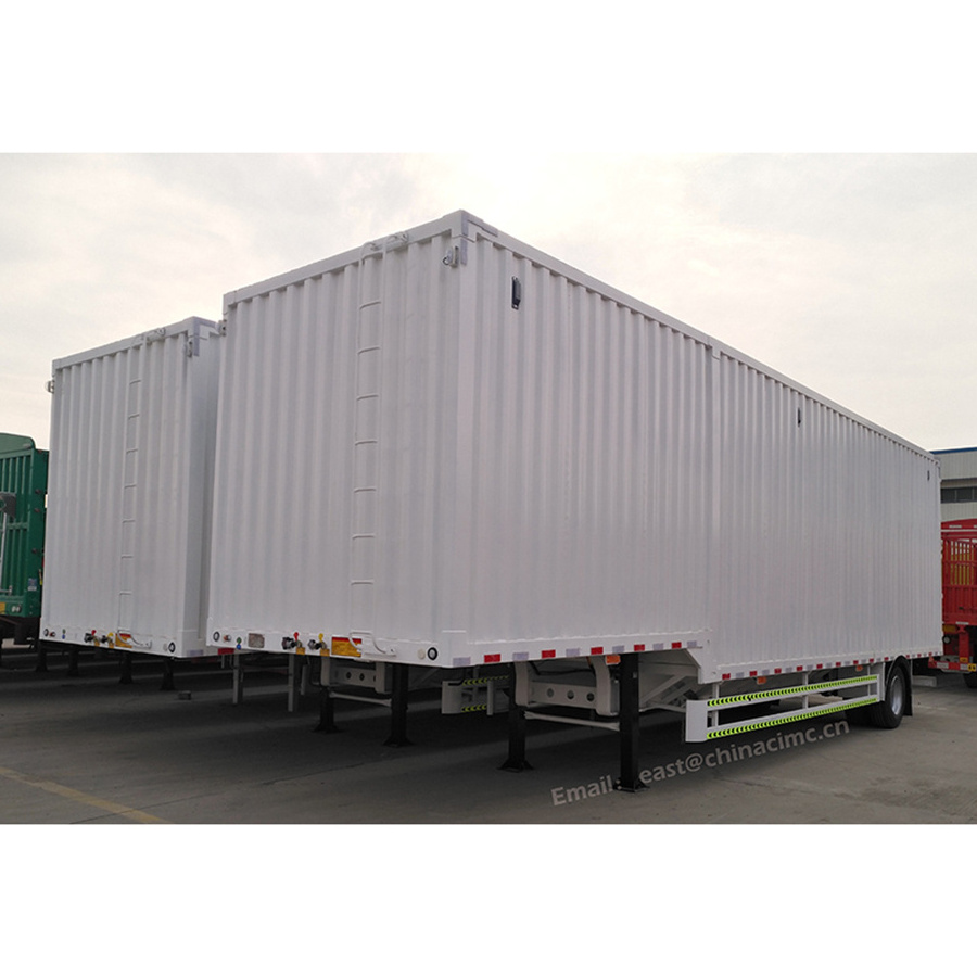 12m Long Enclosed Dry Van Cargo Truck Trailer 40ft Container Enclosed Van Box Trucks Trailer Transporting Bulk Cargo