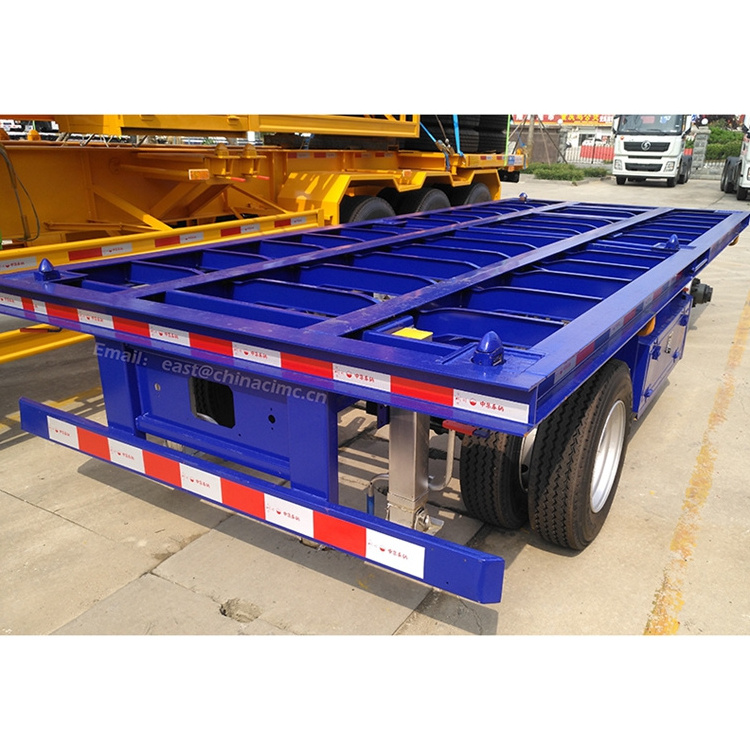 20ft container chassis low bed baggage truck airport  ATV ca rluggage trailer