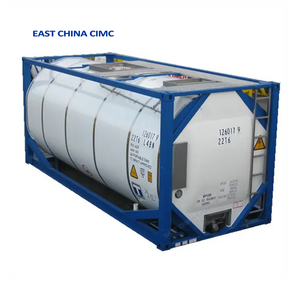 Used 40 FT Stainless Steel ISO Chemical Tank Container For Sulphuric Acid Transport