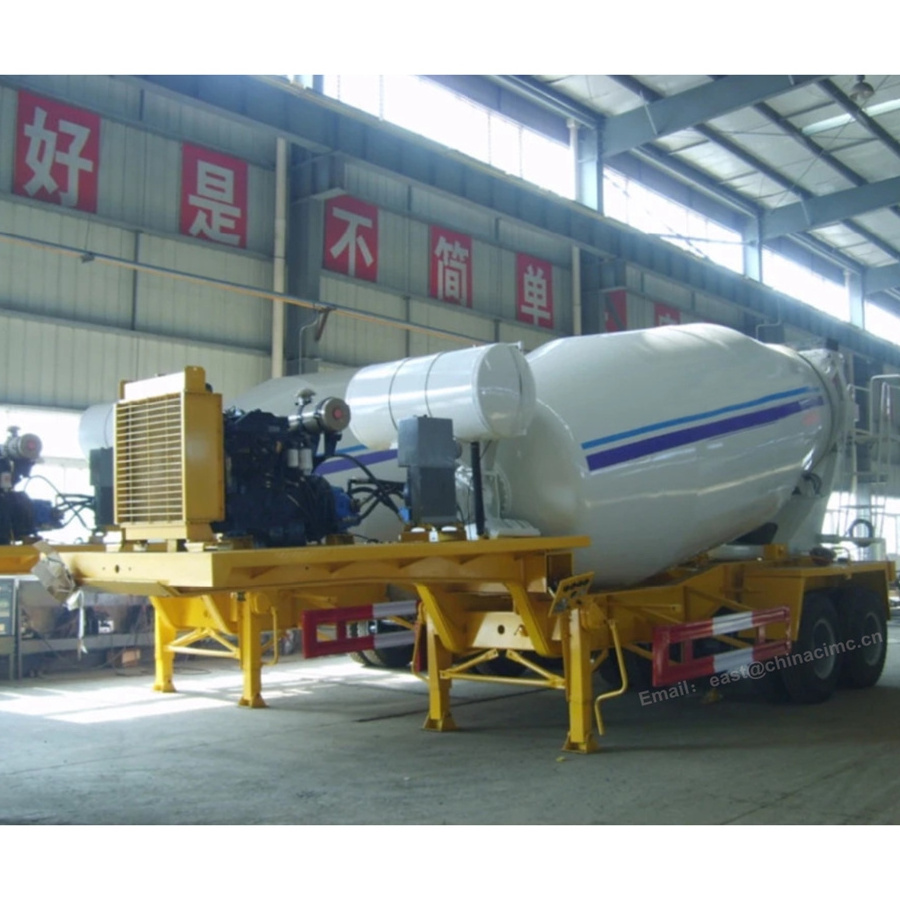 V shape bulk cement tank trailer used concrete mixer trailers