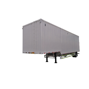 12m Long Enclosed Dry Van Cargo Truck Trailer 40ft Container Enclosed Van Box Trucks Trailer Transporting Bulk Cargo