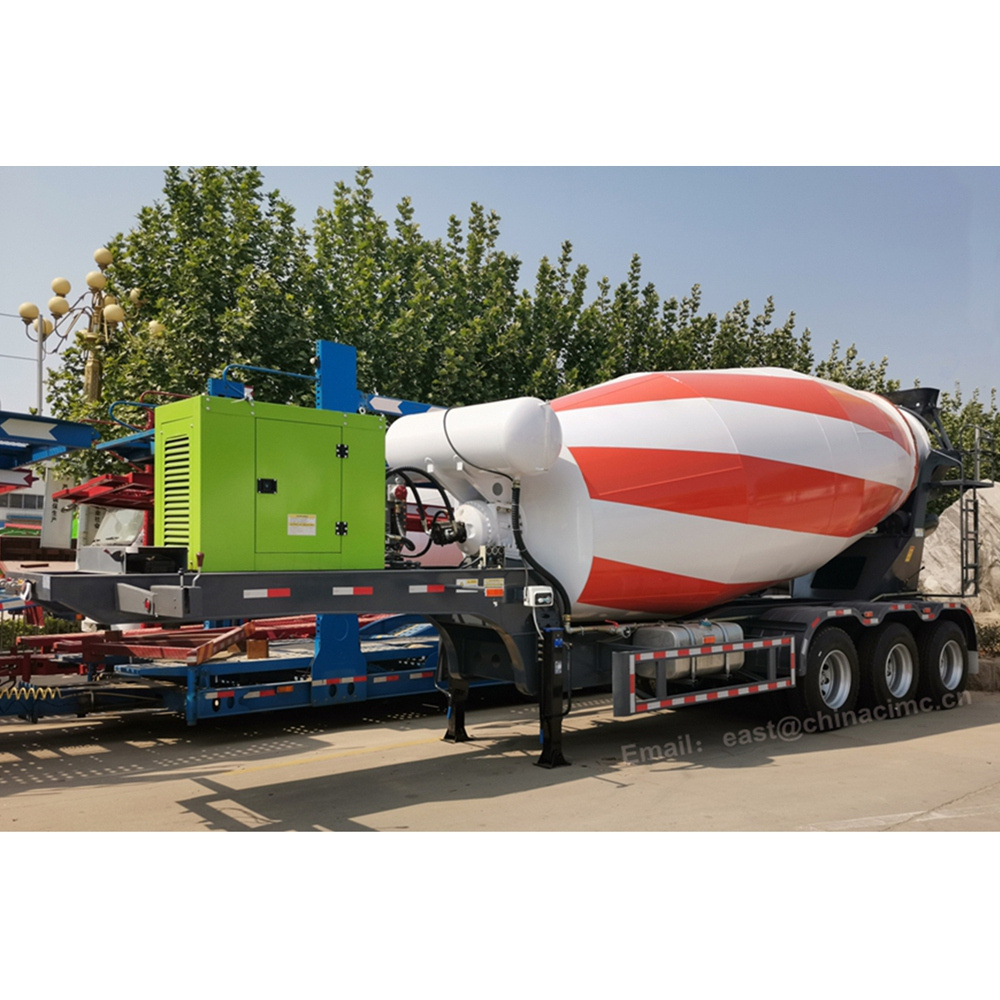 V shape bulk cement tank trailer used concrete mixer trailers