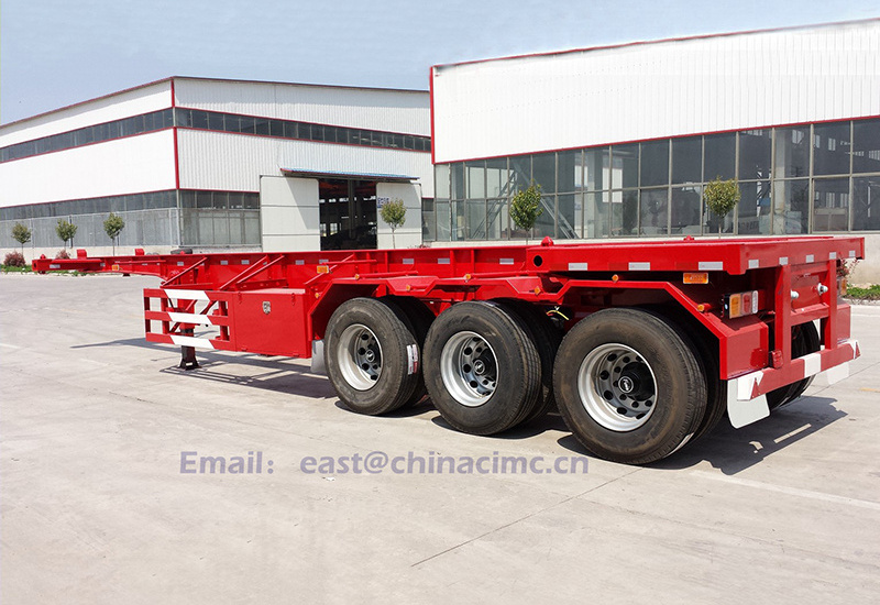 40ft container chasis trailer 2 Axles 20ft and 40 Feet Skeleton Skeletal Container Truck Trailer Chassis