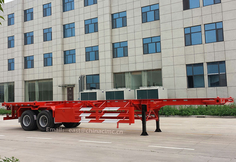 40ft container chasis trailer 2 Axles 20ft and 40 Feet Skeleton Skeletal Container Truck Trailer Chassis