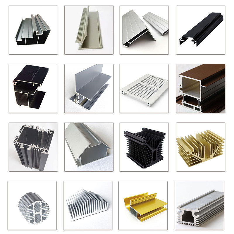 Manufacturer Sliver Aluminum Extrusion Profile Custom Aluminum Led Profile Door Frame Extrusion Aluminum Profiles