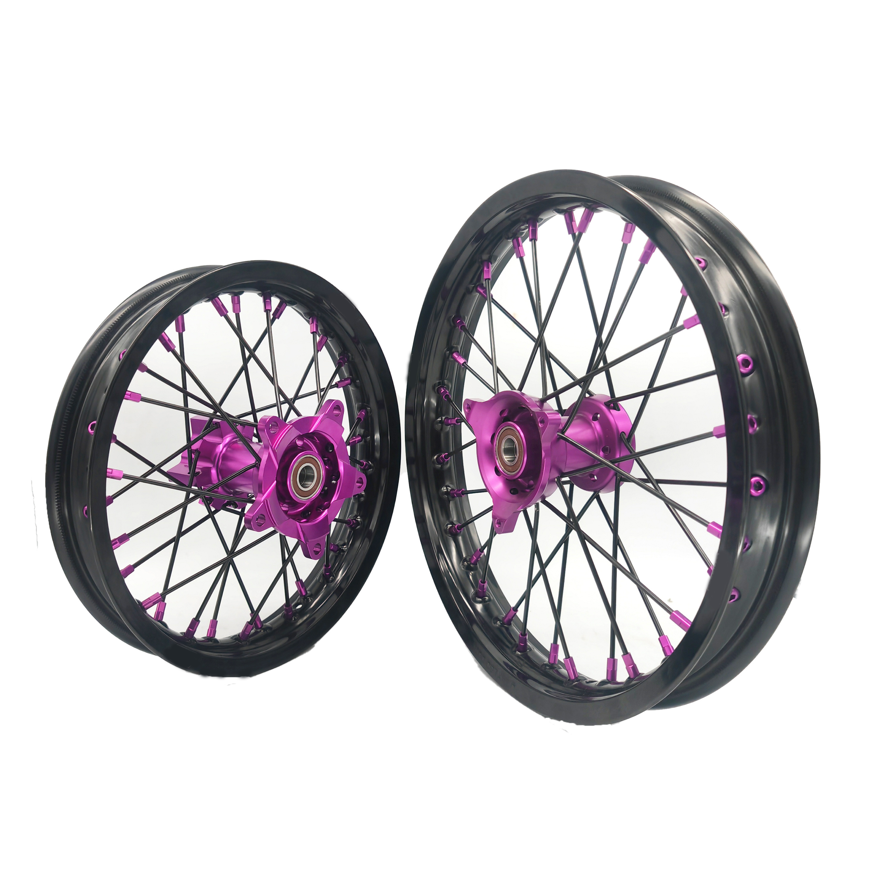 14 12 inch  SX 65 Wheel CNC Hub Black Rim KID's cross wheels Motorcycle  Wheels For KTM