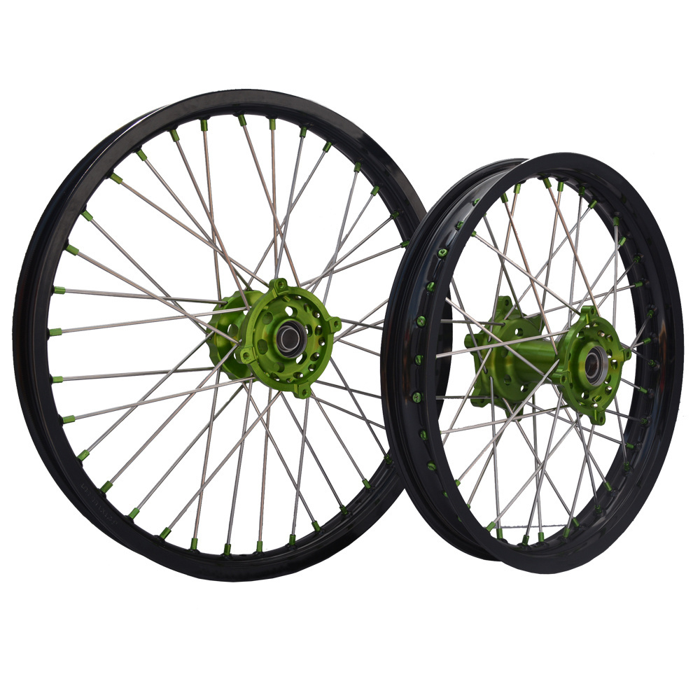 KLX 250 450 motocross wheel moto cross dirt bike enduro cnc wheels for KAWASAKI MOQ 1set