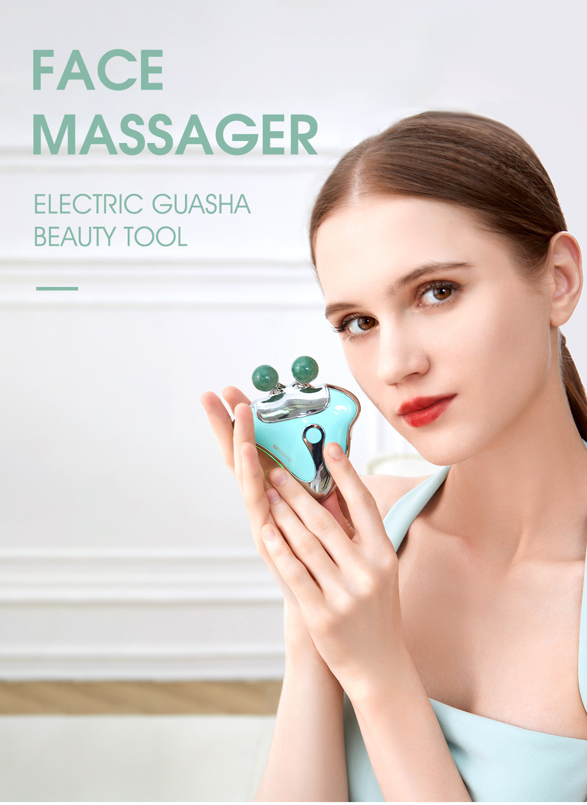 electric guasha relieve fatigue physiotherapy scraping heat therapy tool body cupping massager electric gua sha