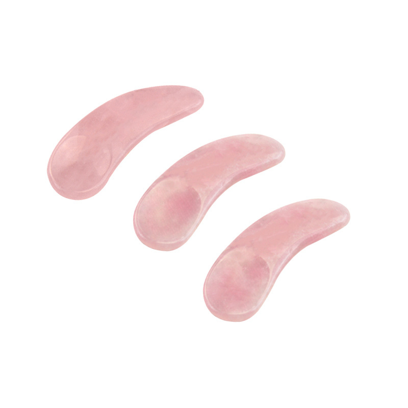 Skin Care Tool Pink Scraping Massage Gua Sha Ice Cream Rose Quartz Spoon