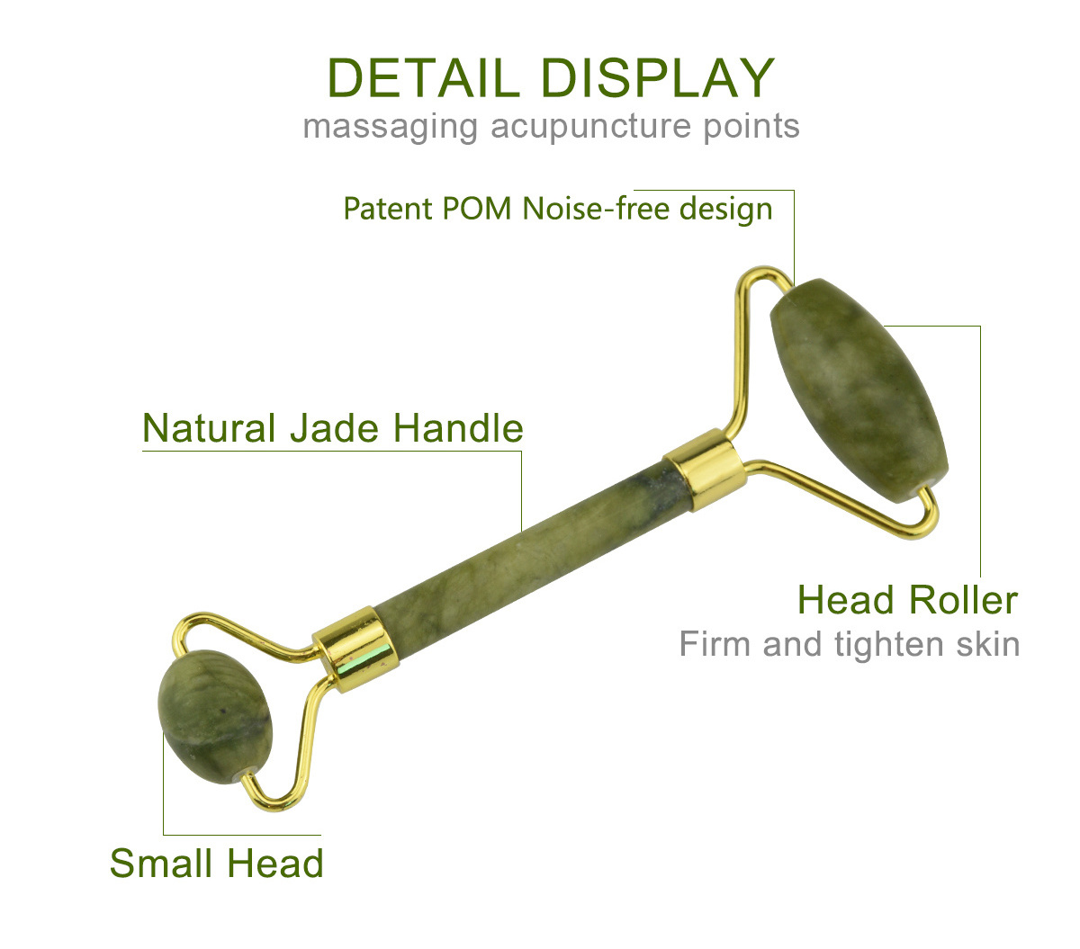 Skin Care crystal jade roller gua sha set facial massage beauty face jade roller