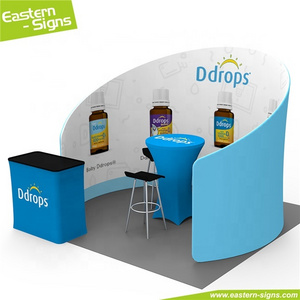 Quick install foldable fabric trade show expo aluminum 3x3 exhibition booth stall for advertising