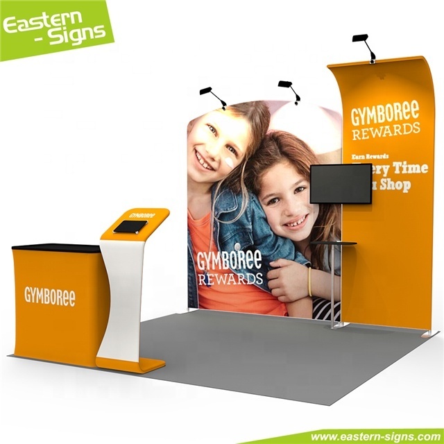 Top quality portable aluminum 10x10 shell scheme exhibition display promotion booth