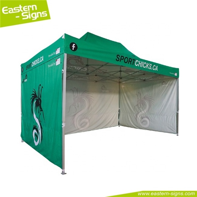 Quick set up waterproof 600D oxford fabric 10x15 advertising outdoor aluminum pop up canopy