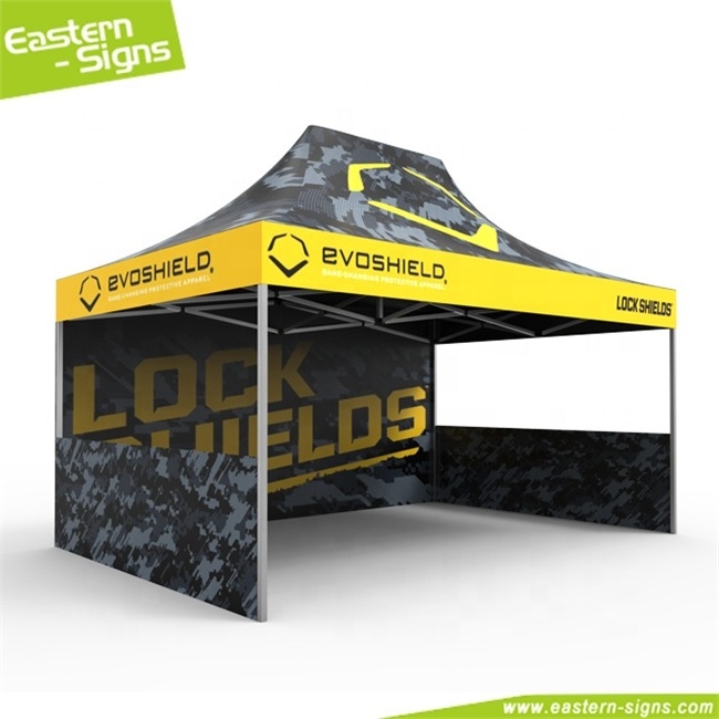 Quick set up waterproof 600D oxford fabric 10x15 advertising outdoor aluminum pop up canopy